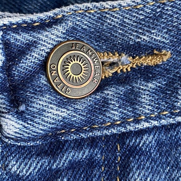 Gitano Women’s Mom Jeans 32 X 31 High Waisted Tapered Leg Blue Denim Vtg 90's - Picture 5 of 12
